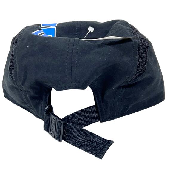 Vans Off The Wall Dropped V Camper Hat Cap Nylon Black Blue Logo Strapback New - Picture 3 of 7